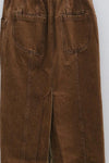 OUDE WAAG Washing Cowboy Decoding Mid-Boxy Skirt OW-23SS-SK06 reddish brown